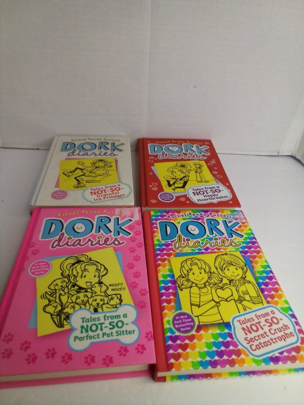 Dork Diaries Hardback Books Lot of 4 Rachel Renee Russell 4 6 10 12